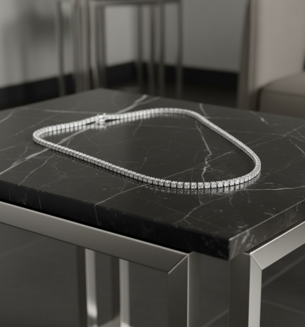 Collar tenis con zirconias