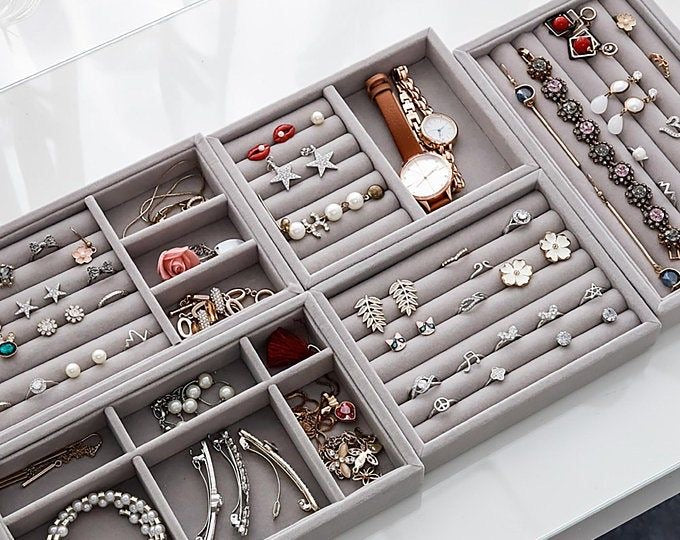 organizador de joyas x 4 compartimientos