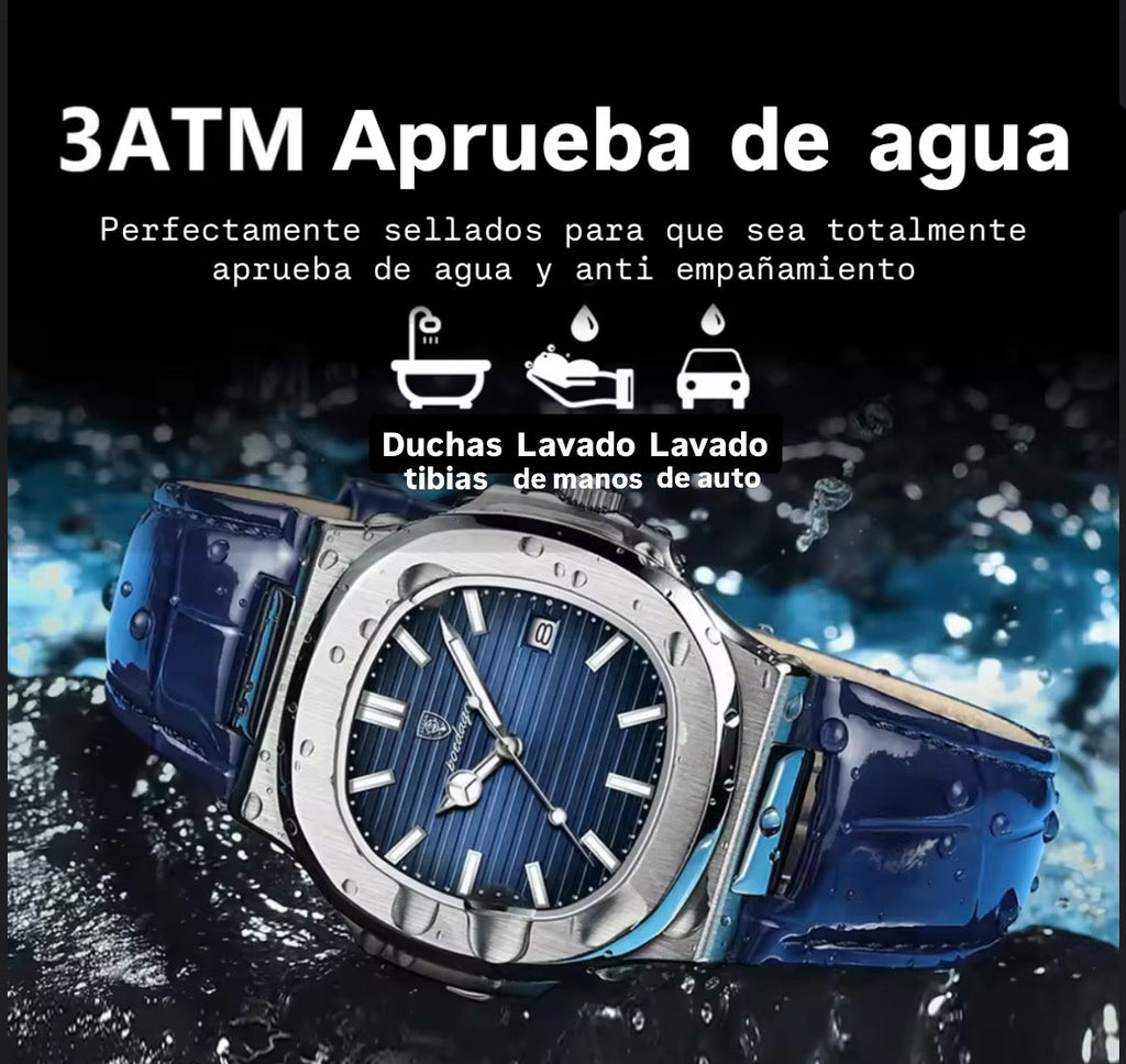 Reloj cuero Azul