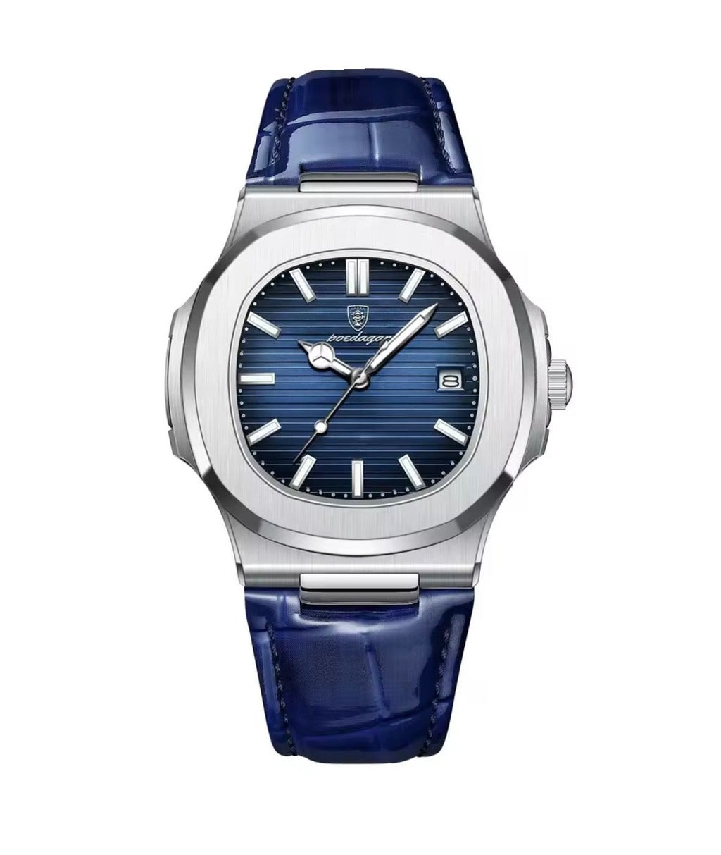 Reloj cuero Azul