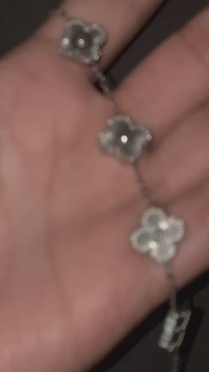 Pulsera tréboles dorados